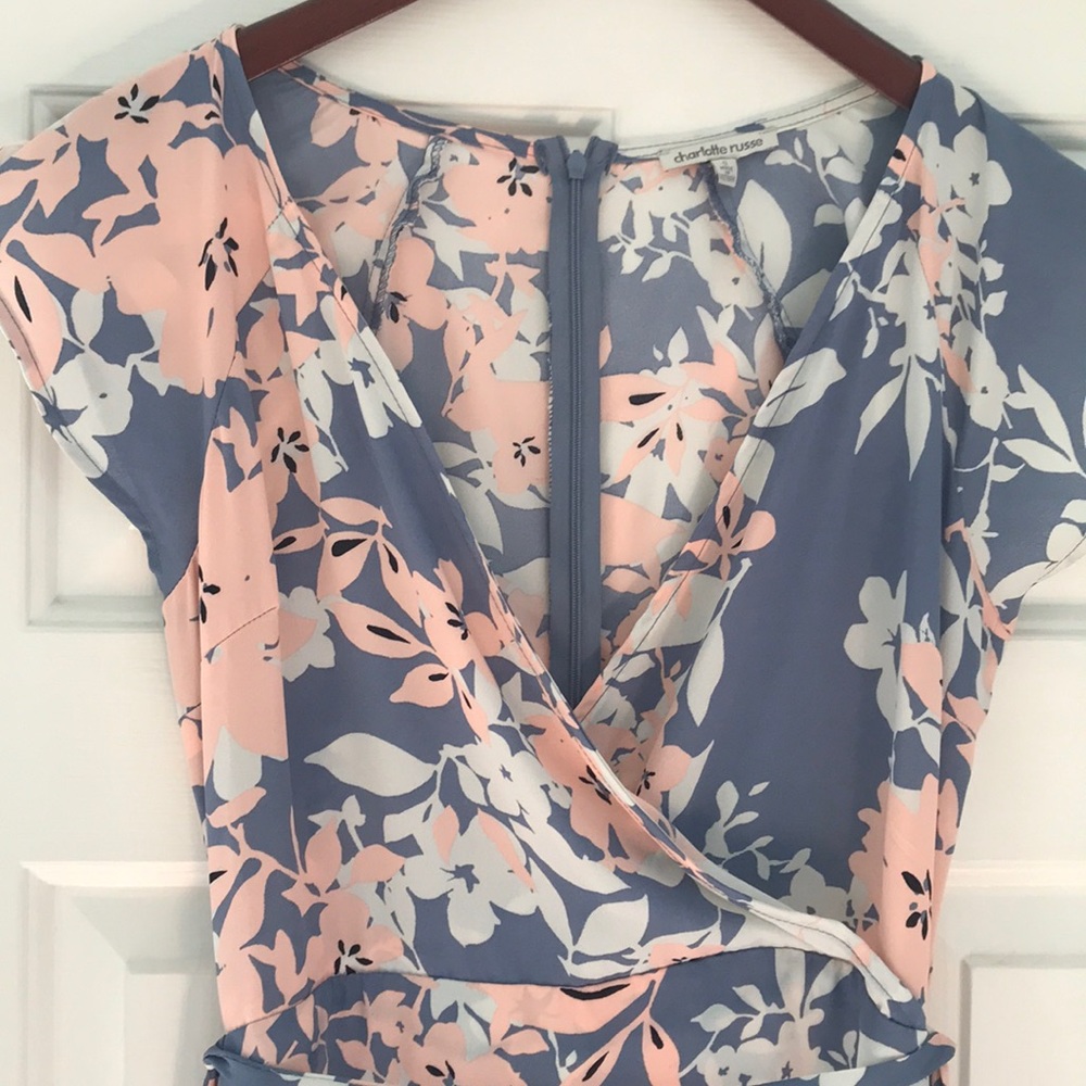 CHARLOTTE RUSSE | floral faux wrap dress
